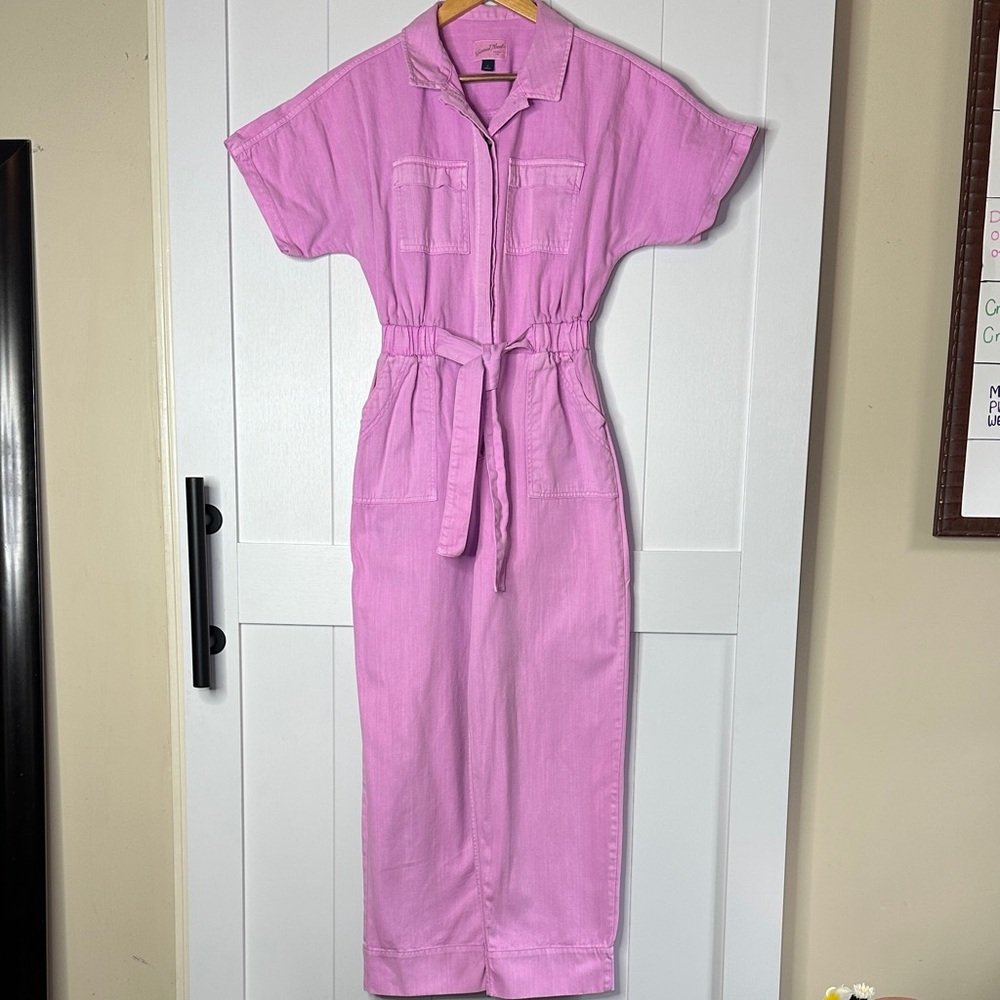 Universal Thread Pink/Lavender Jumpsuit with Belt Size 2
